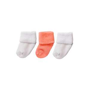 LILIPUT Ponožky  lososová / bílá
