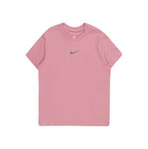 Nike Sportswear Tričko marine modrá / růžová