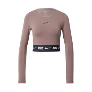 Nike Sportswear Tričko švestková / černá / bílá