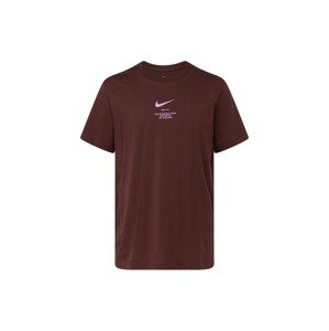 Nike Sportswear Tričko tmavě hnědá / světle růžová