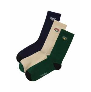 Pull&Bear Ponožky  režná / marine modrá / tmavě zelená
