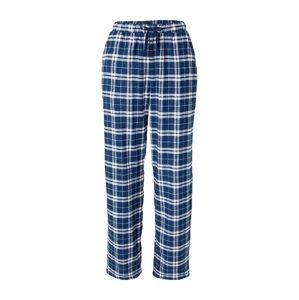 Lindex Pyžamové kalhoty modrá / bílá