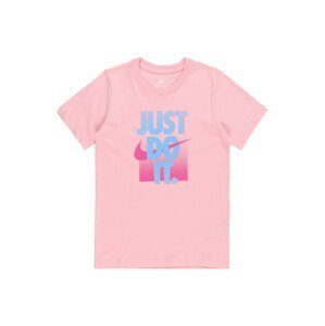 Nike Sportswear Tričko modrá / pink / růžová