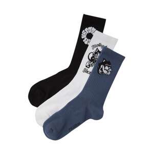 Pull&Bear Ponožky  námořnická modř / černá / bílá