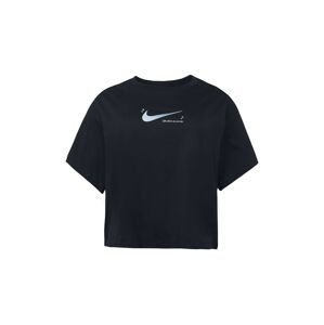 Nike Sportswear Tričko chladná modrá / černá / bílá