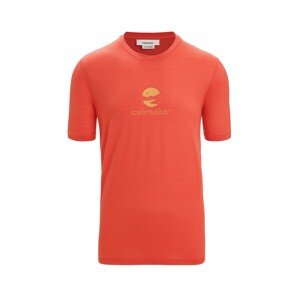 ICEBREAKER Funkční tričko žlutá / oranžově červená