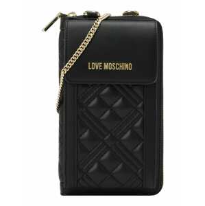 Love Moschino Pouzdro na smartphone  zlatá / černá
