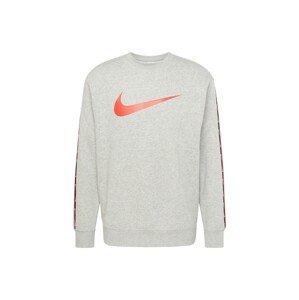 Nike Sportswear Mikina tmavě šedá / červená / bílá