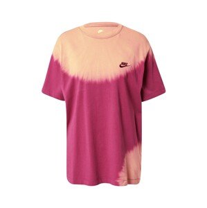 Nike Sportswear Tričko  meruňková / pink / červenofialová