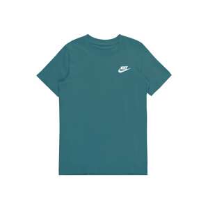 Nike Sportswear Tričko 'FUTURA' petrolejová / bílá