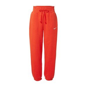 Nike Sportswear Kalhoty jasně červená / bílá