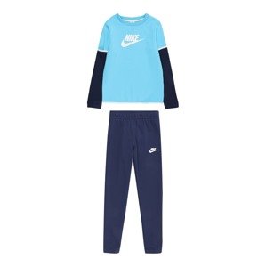 Nike Sportswear Joggingová souprava 'FUTURA' marine modrá / námořnická modř / světlemodrá / bílá