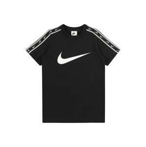 Nike Sportswear Tričko 'REPEAT' šedá / černá / bílá