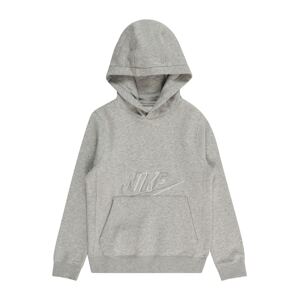 Nike Sportswear Mikina grafitová / stříbrně šedá / šedý melír