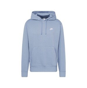 Nike Sportswear Mikina 'CLUB' chladná modrá / bílá