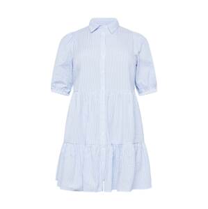ONLY Curve Košilové šaty 'CASSIE' světlemodrá / bílá