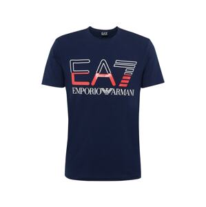 EA7 Emporio Armani Tričko námořnická modř / červená / bílá