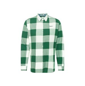 Pepe Jeans Košile 'FELIX' tmavě zelená / bílá