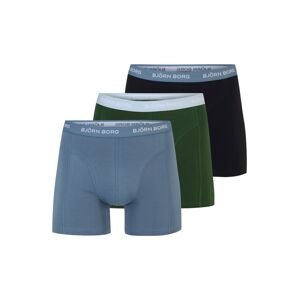 BJÖRN BORG Sportovní spodní prádlo  kouřově modrá / tmavě zelená / černá