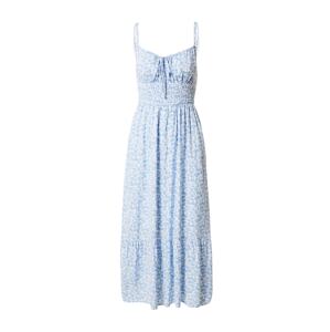 HOLLISTER Letní šaty kouřově modrá / pastelová fialová / bílá