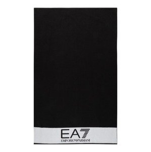 EA7 Emporio Armani Plážový ručník  světle šedá / černá