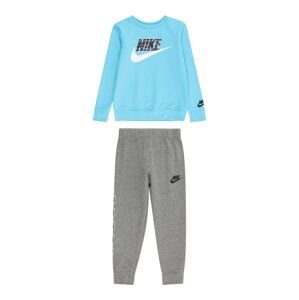 Nike Sportswear Joggingová souprava světlemodrá / šedý melír / černá / bílá