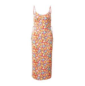 florence by mills exclusive for ABOUT YOU Letní šaty 'Spring Clean ' aqua modrá / lenvandulová / jasně oranžová / grenadina