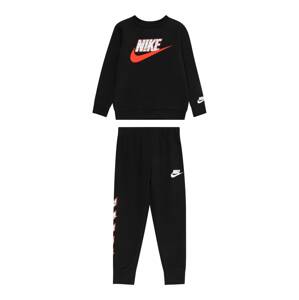 Nike Sportswear Joggingová souprava  šedá / ohnivá červená / černá / bílá