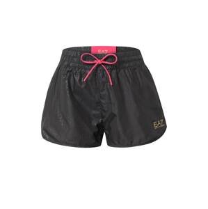 EA7 Emporio Armani Sportovní kalhoty  pink / černá