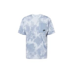 Nike Sportswear Tričko kouřově modrá / pastelová modrá / černá