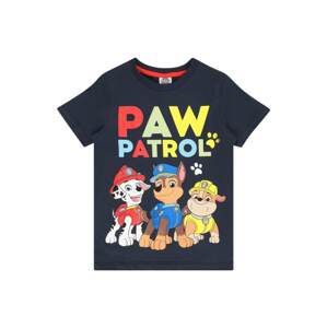 PAW Patrol Tričko 'PAW PATROL' noční modrá / hnědá / žlutá / červená