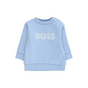 BOSS Kidswear Mikina nebeská modř / bílá