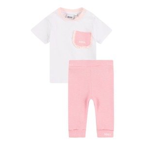 BOSS Kidswear Sada pastelově růžová / světle růžová / bílá