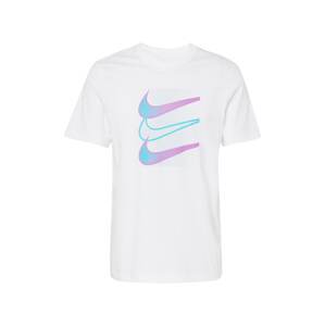 Nike Sportswear Tričko světlemodrá / fialová / offwhite