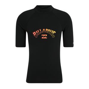 BILLABONG Funkční tričko 'ARCH' tmavě žlutá / lososová / černá / bílá