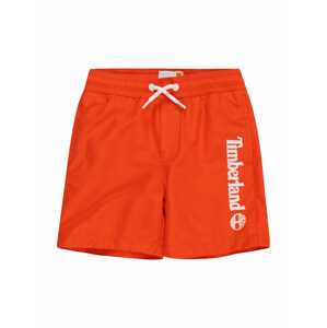 TIMBERLAND Plavecké šortky tmavě oranžová / bílá