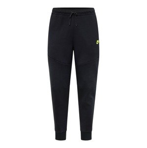 Nike Sportswear Sportovní kalhoty svítivě žlutá / černá