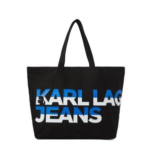 Karl Lagerfeld Nákupní taška modrá / černá / bílá