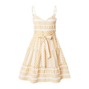 ABOUT YOU Letní šaty 'Therese' žlutá / bílá