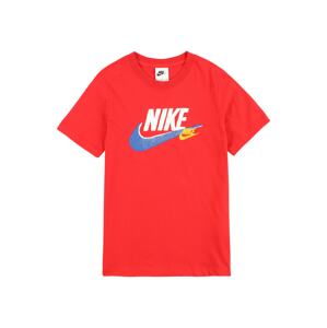 Nike Sportswear Tričko  nebeská modř / limone / světle červená / bílá
