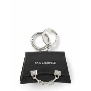 Karl Lagerfeld Přívěsek na klíče černá / stříbrná