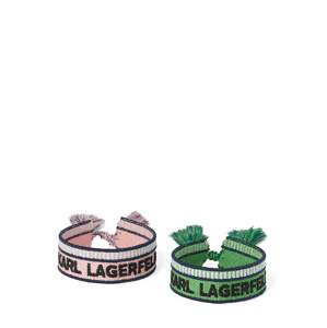 Karl Lagerfeld Náramek trávově zelená / růžová / černá / bílá