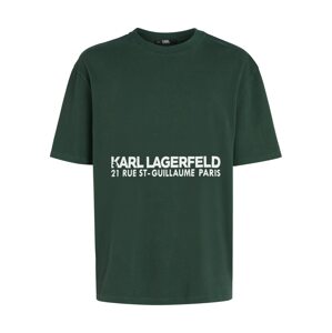 Karl Lagerfeld Tričko zelená / bílá