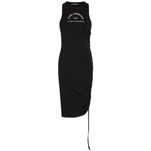 Karl Lagerfeld Plážové šaty černá / bílá