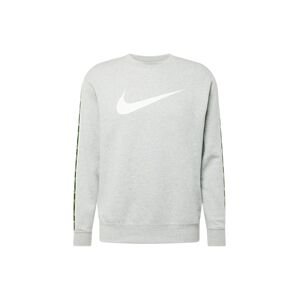 Nike Sportswear Mikina svítivě žlutá / šedý melír / černá / bílá