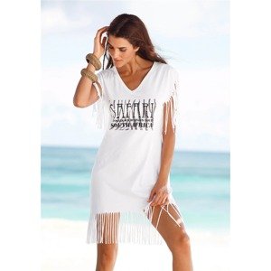 BEACH TIME Plážové šaty  bílá