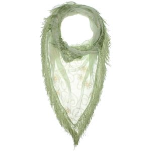 MO Šátek  krémová / pastelově zelená