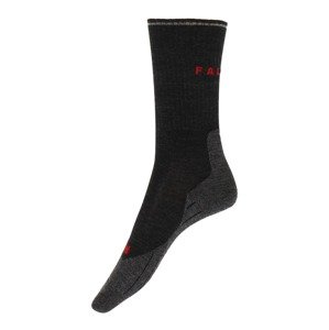 FALKE Sportovní ponožky  antracitová / červená