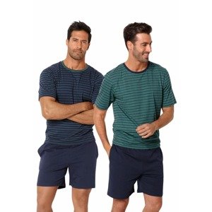 LE JOGGER Pyžamo krátké modrá / zelená