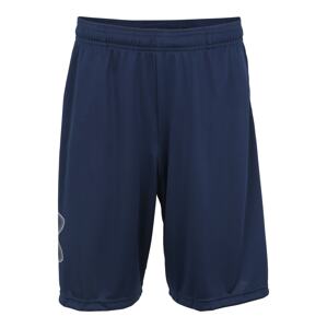 UNDER ARMOUR Sportovní kalhoty námořnická modř / bílá